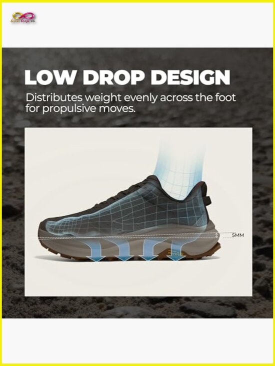 Men\'s Wide Toe Box Trail Running Shoes Cushion Walking Cross Training Sneakers main image 7